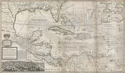 Map of the Caribbean, 1715
